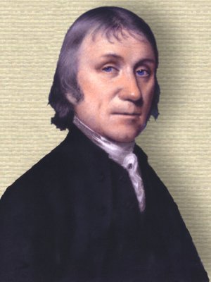 <b>Joseph Priestley</b> - head and shoulders - Pastel portrait by Ellen Sharples <b>...</b> - PriestleyJoseph300px