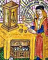 Thumbnail detail from illustration in The Ordinal of Alchemy c.1477, British Library