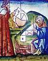 Thumbnail of Westerner and Arab practicing geometry from a 15th century manuscript
