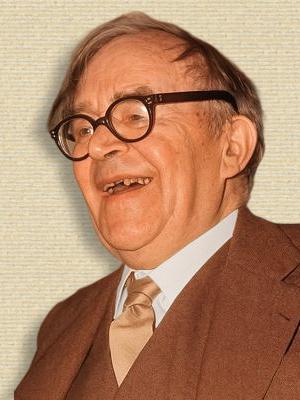 Photo Karl Barth. head&shoulders facing half left. Colorized from b/w with sora A.I.