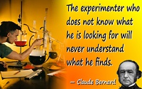 Claude Bernard quote The experimenter. Background Halliburton Lab Jun 1940 from Southern Methodist Univ, DeGolyer Library
