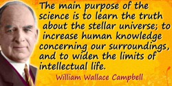 W. Wallace Campbell quote: It is of priceless value to the human race to know that the sun will supply the needs of the earth, a