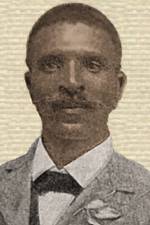 Photo of George Washington Carver c.1902, head and shoulders, facing forward