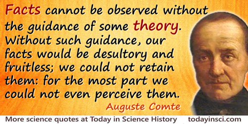 Auguste Comte quote: All good intellects have repeated, since Bacon’s time, that there can be no real knowledge but that which i