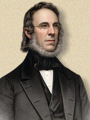 Photo Peter Cooper, head&shoulders, facing half-right. Original b/w colorized with A.I. ChatGTP(260419)