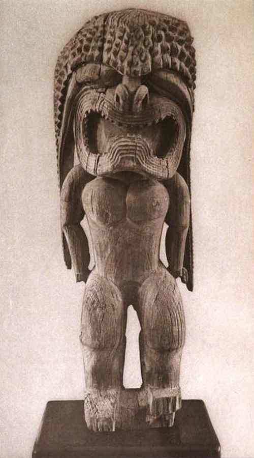 Image of Kuila-moku, one of the Hawaiian patron deities of medicine.