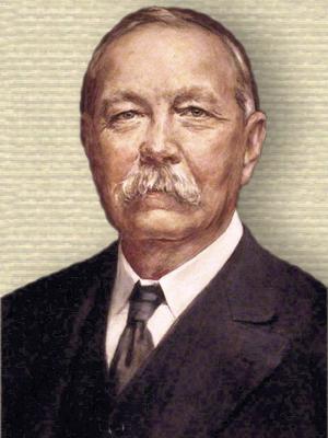 Portrait of Arthur Conan Doyle - head and shoulders