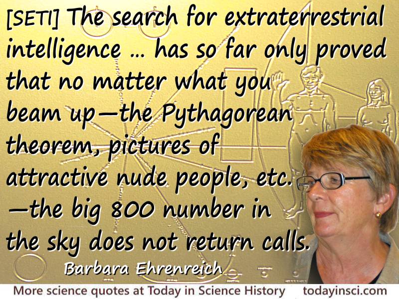 Barbara Ehrenreich quote The big 800 number in the sky does not return calls