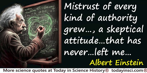 Albert Einstein Quotes on Thinking from - 624 Science Quotes