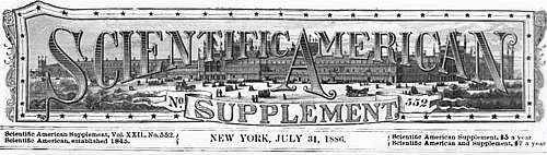 Scientific American Supplement 552 Logo