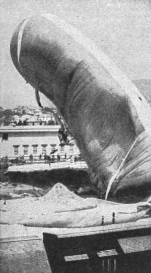 Morrell Airship - Rear Portion Held Some Gas