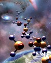 Graphic of molecules in interstellar space Thumbnail