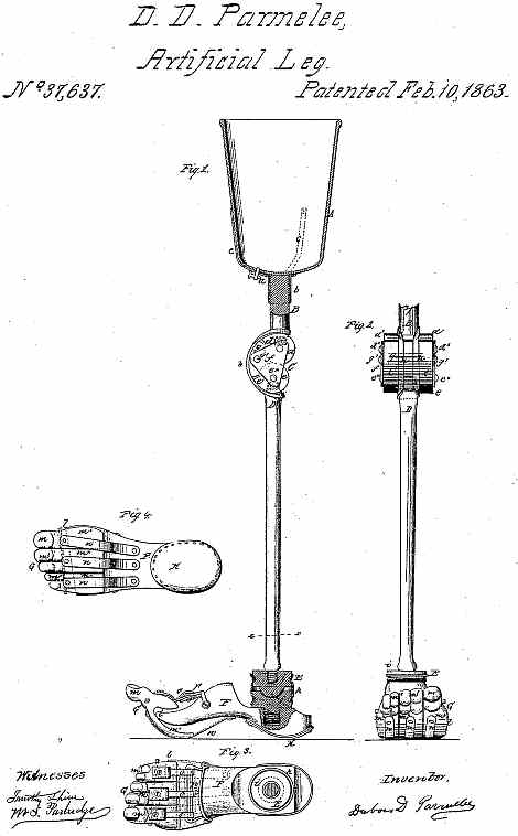 Artifial Leg Patent page 1
