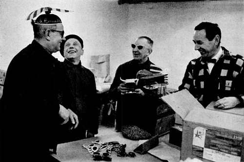 Propeller beanie for the U.S. exhibit at the Brussels Fair in Life Magazine (31 Mar 1958)