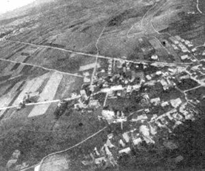View of a German town taken with a rocket from a height of 1,550 feet