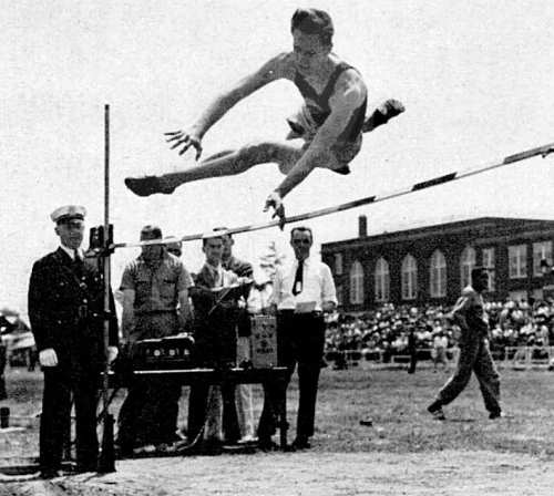 High Jump using Electric Eye Measurement in 1941