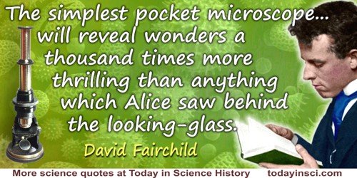David Fairchild quote: The human mind prefers something which it can recognize to something for which it has no name
