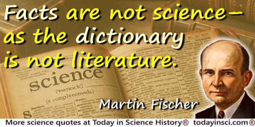 Martin H. Fischer quote: as the dictionary is not literature