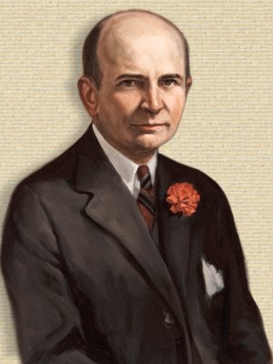 Portrait of Martin H Fischer, upper body, facing front