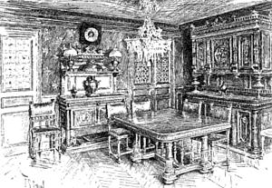 The Dining-Room in M. Flammarion's Paris Home