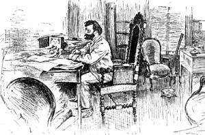 Camille Flammarion in his Study