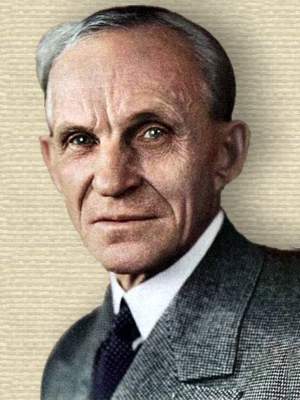 Photo of Henry Ford, head and shoulders, facing forward, from cover Time magazine 14 Jan 1935
