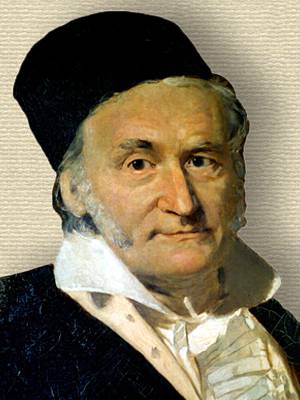 Portrait of carl Gauss, head and shoulders facing front
