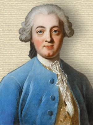 Portrait of Claude Adrien Helvetius, upper body, facing front