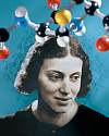 Thumbnail of a book cover showing a head shot of Dorthy Hodgkin with a molecular model overlaid.