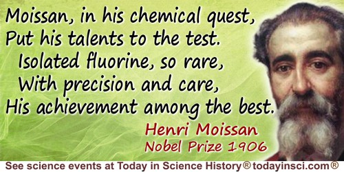 Artificial Intelligence quote: Moissan, in his chemical quest,