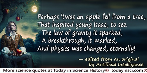 Artificial Intelligence quote: twas an apple fell from a tree