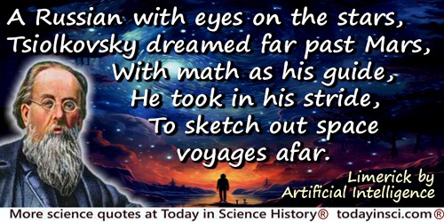 Artificial Intelligence quote: A Russian with eyes on the stars