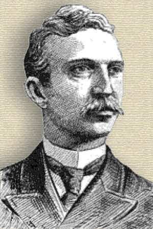 Sketch of James E. Keeler, head and shoulders