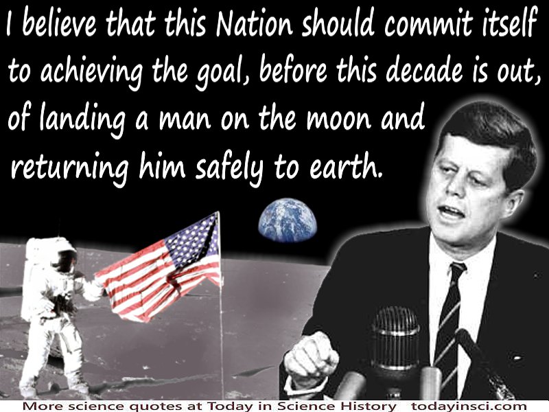 Image result for jfk challenge to go to the moon