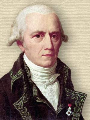 Portrait of Jean-Baptiste Lamarck, head and shoulders facing half right<br><small>artist
Charles Thévenin</small>