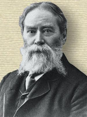 Photo of James Russell Lowell, head and shoulders, facing front