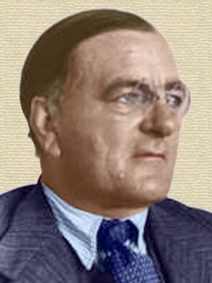 Photo of Paul Niggli - head and shoulders - colorization © todayinsci.com