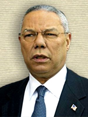 Book cover photo of Colin Powell, head and shoulders, facing forward