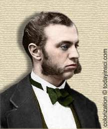 Photo of Ira Remsen - head and shoulders; colorization © todayinsci.com