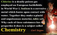 Carl Sagan quote A Subject Called Chemistry