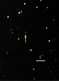 Photo of quasar 3C-48 and its stellar neighborhood in an optical photo