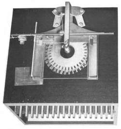 First Typewriter Patent Model - Top View