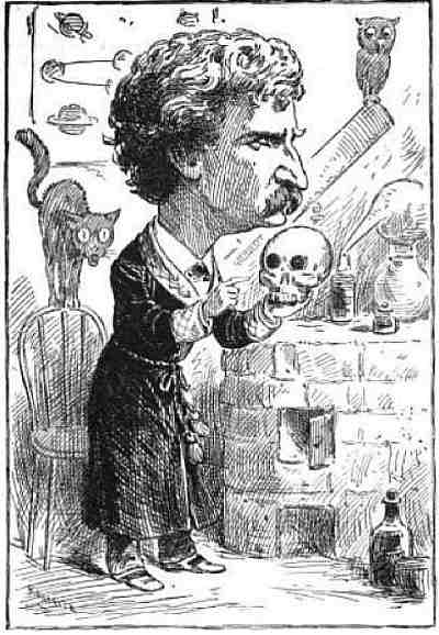 Mark Twain Caricature - Life magazine - 22 Mar 1883