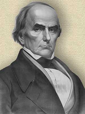 Engraving of Daniel Webster - head and shoulders