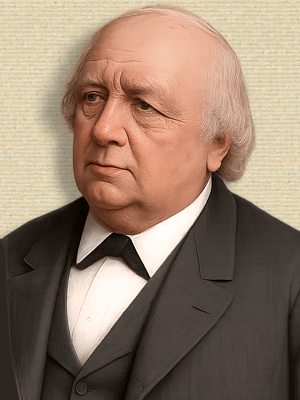 Photo of Karl Weierstrass, head&shoulders facing half left. Original b/w colorized with sora A.I. (251031).