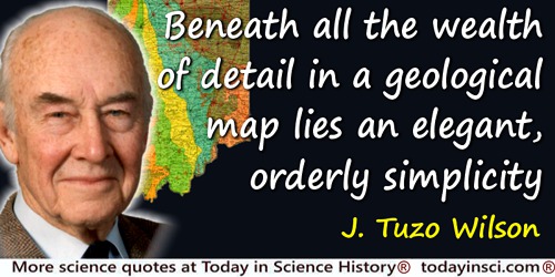 Tuzo Wilson quote: Continents are complexes of crustal scar tissue